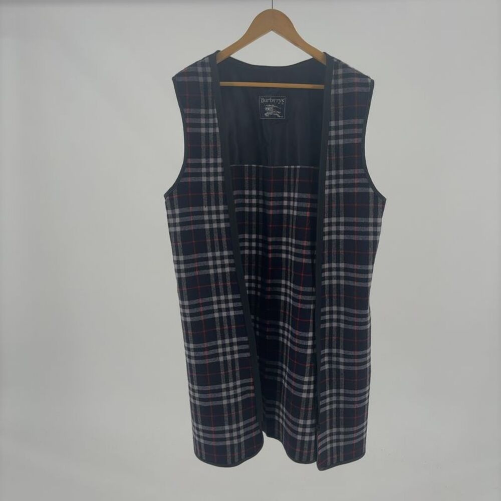 Burberry Trench Navy double breasted EUC Wool Vest - Picture 5 of 6